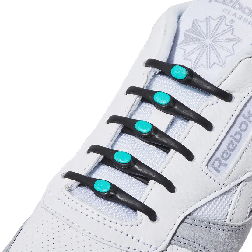 Hickies Hickies No Tie Laces 2.0 Black/mint