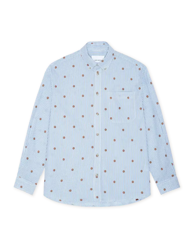 Les Deux Kolton Stripe Basket AOE Shirt