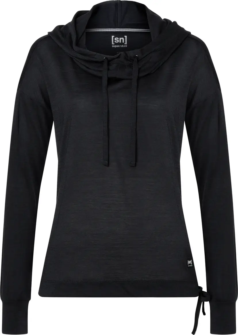 Super.Natural super.natural Women's Funnel Hoodie Jet Black