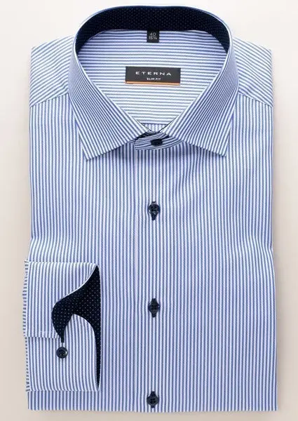 ETERNA Eterna Slim Fit Stribet Shirt