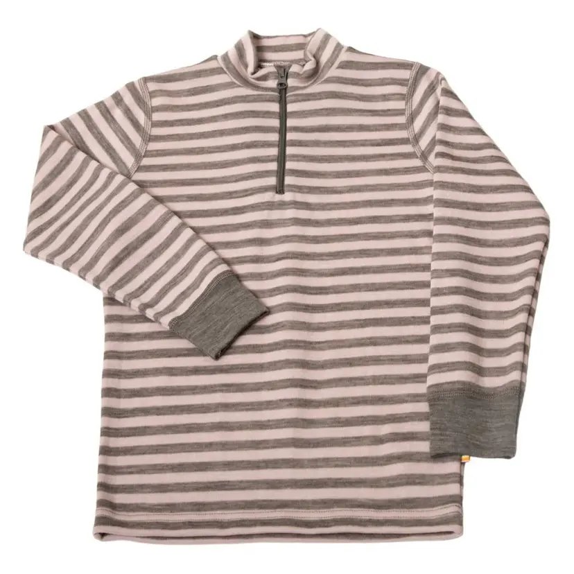 Joha Joha - Genser Zip i Ull Striper Rosa