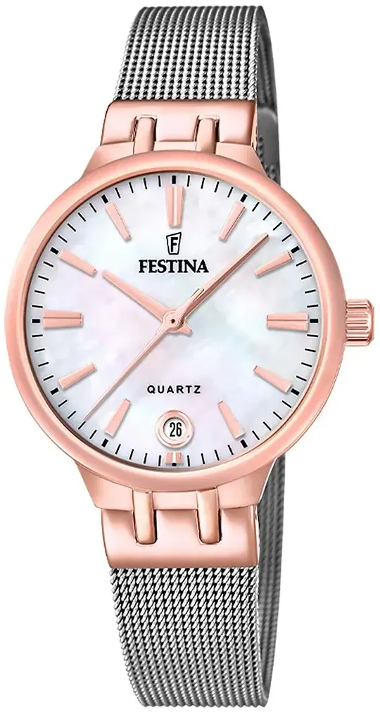 Festina Festina Dameklokke F20715-1 Mademoiselle Hvit/Stål Ø33 mm