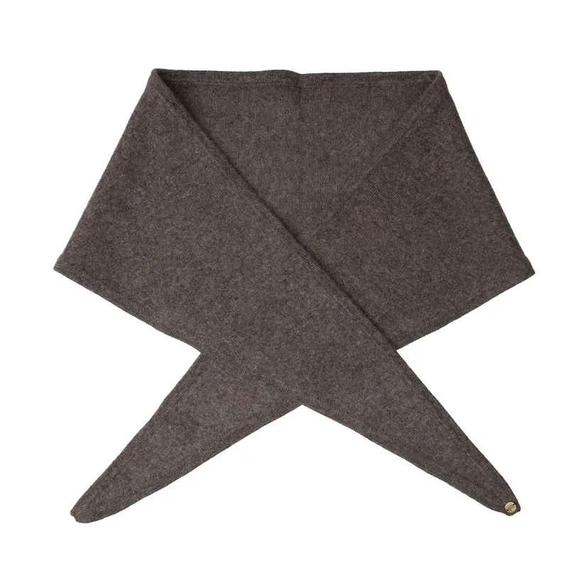 Dark Cashmere Scarf Taupe Melange