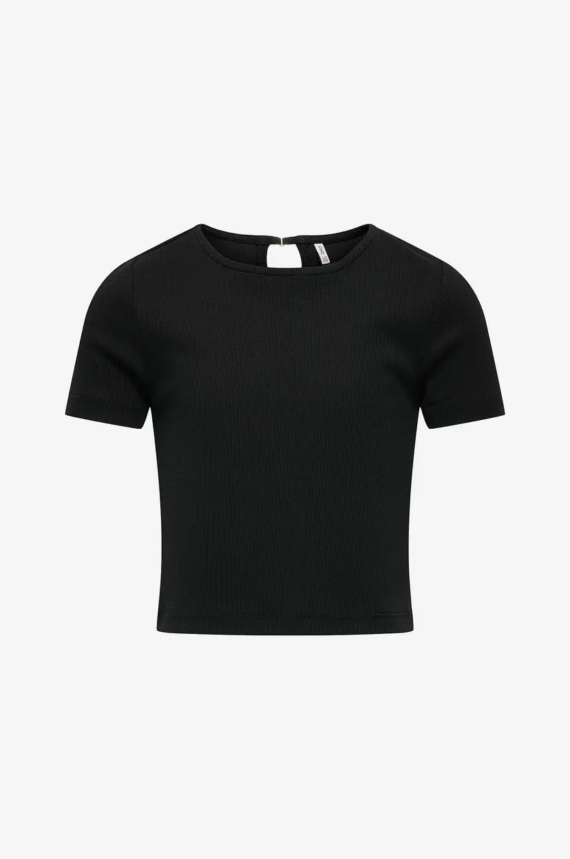 Kids Only Topp kogRene Life S/S Open Back Top Jrs - Svart