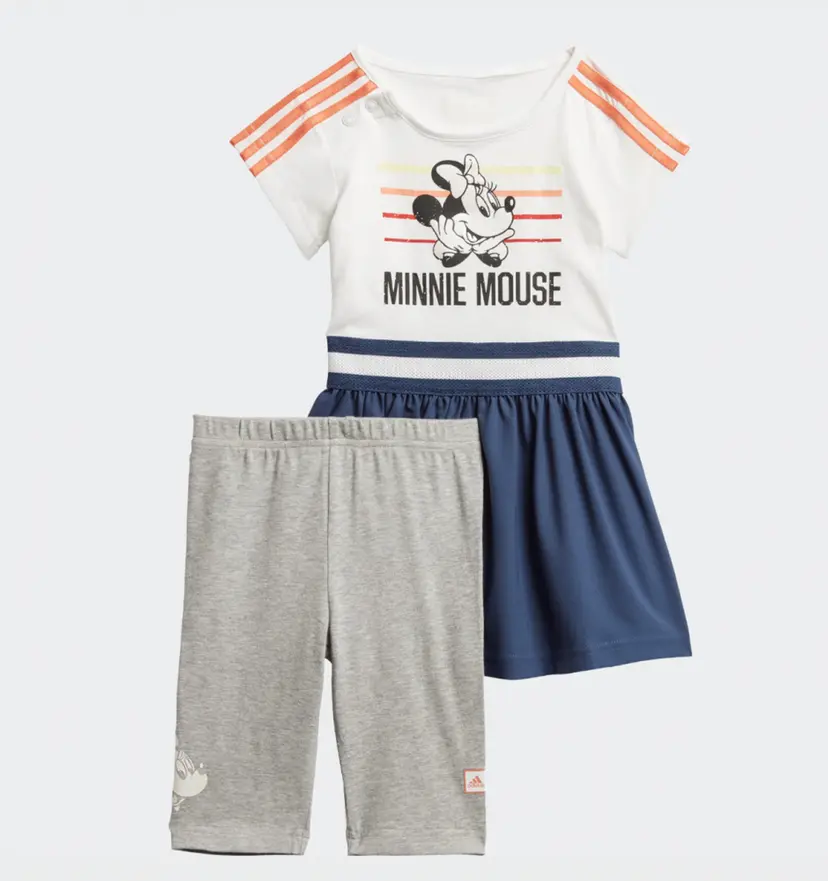 Adidas Mørk Blå/Grå Adidas Inf DY Minny Mus Sum Kjole (74 / 9 mnd)