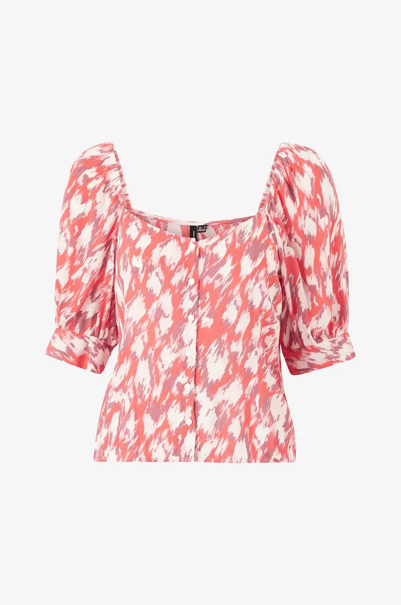 Vero Moda Bluse vmMenny 2/4 Shirt Top Wvn - Orange