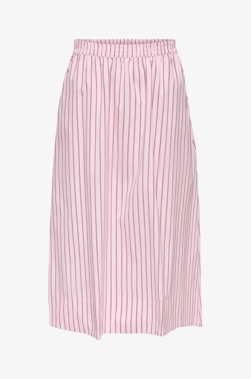 JDY Skjørt jdyMio HW Midi Wvn Dia - Rosa