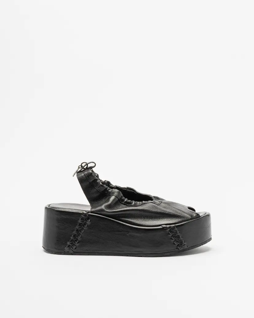 A.S.98 A.S.98 B99007 Black Platform clogs