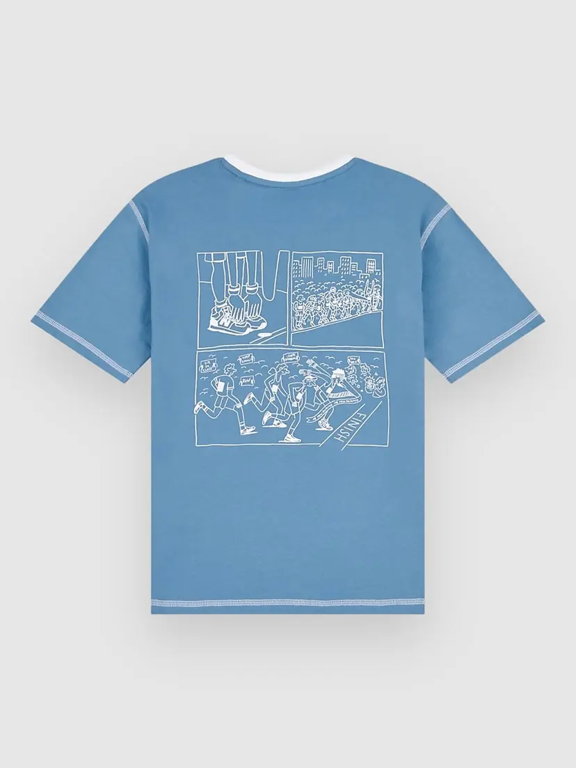 New Balance New Balance Athletics Runners Arent Normal Graphic Kids T-skjorte blå