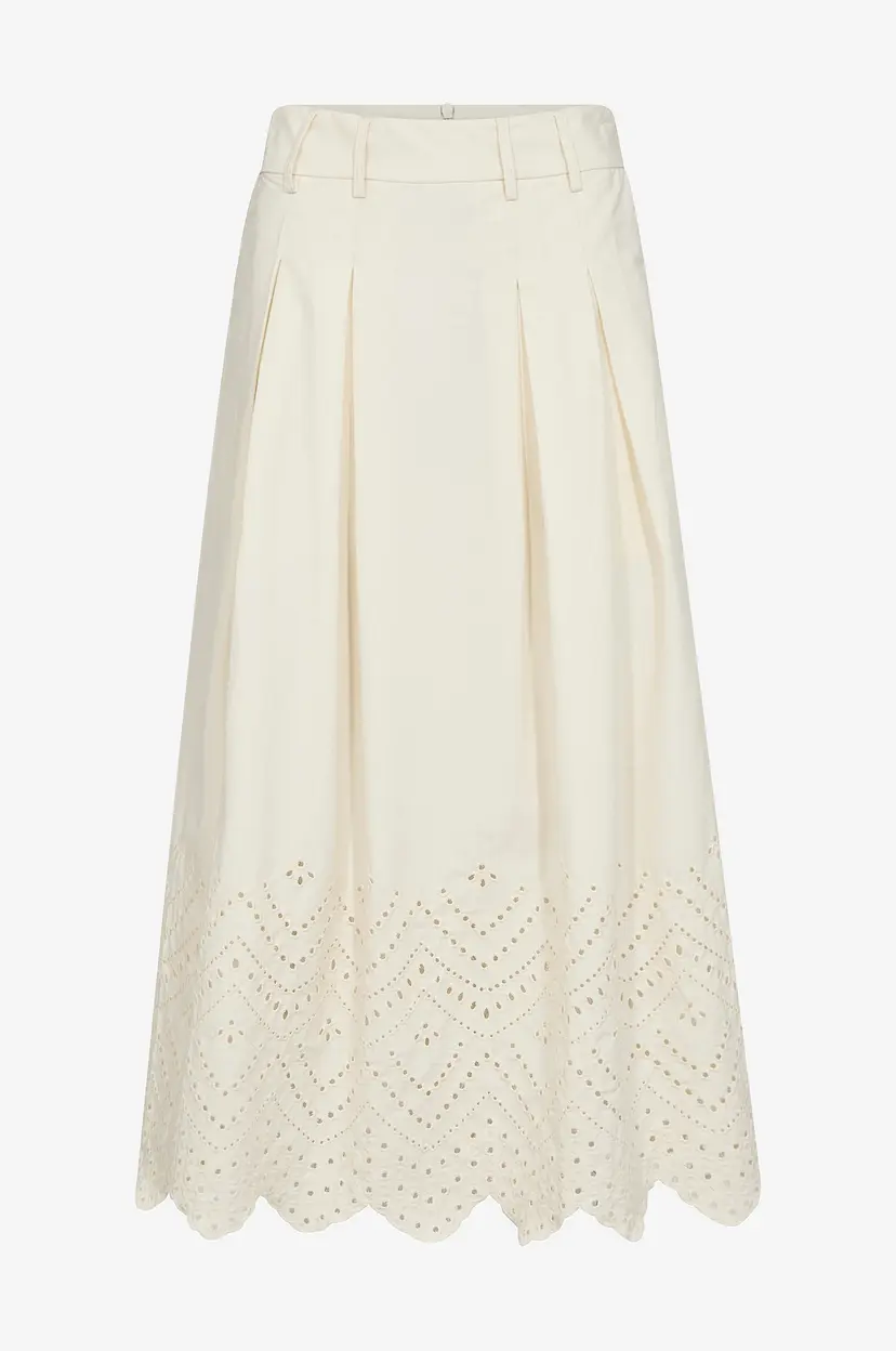 Co'couture Skjørt PoppyCC Anglaise Skirt - Beige