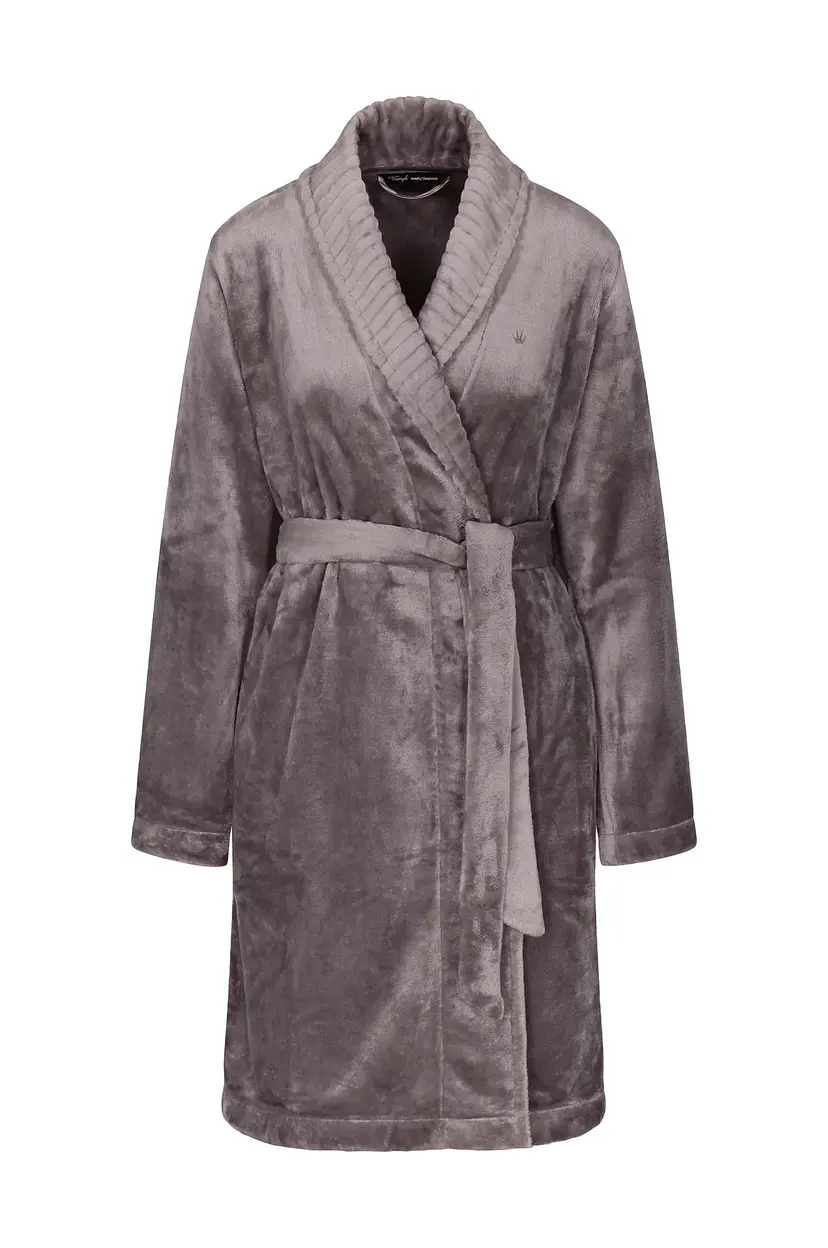 Triumph Morgenkåpe Robes Fleece Robe 01 - Grå