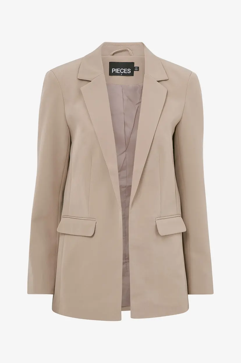Pieces Dressjakke pcBozzy LS Loose Blazer - Beige