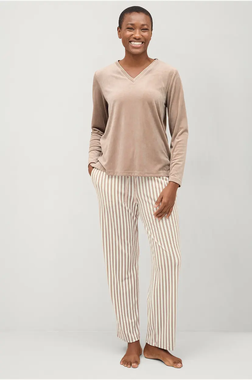 Ellos Collection Pyjamas i velur - Grå
