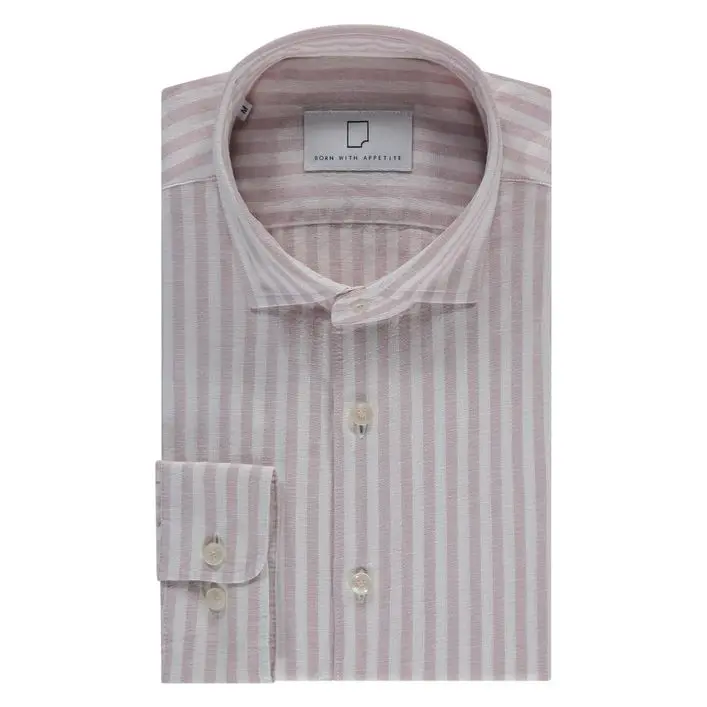 Born With Appetite AVENUE LI-CO STRIPE SHIRT LS