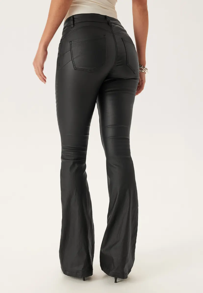 Bubbleroom Low Waist Push-up Coated Jeans