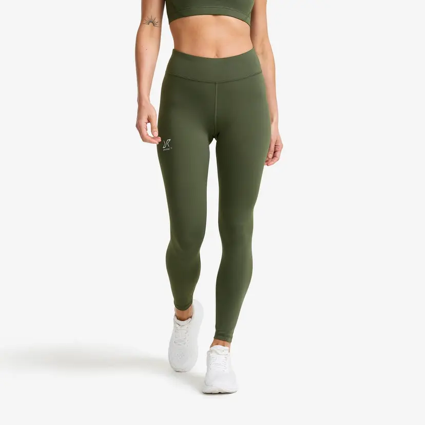 RevolutionRace Flow High-waisted Leggings Dame Kambaba Green