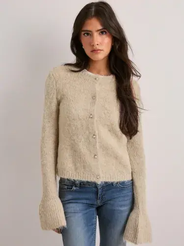 Vero Moda Vero Moda - Beige - Awleah Lori Ls O-Neck Knit Cardigan