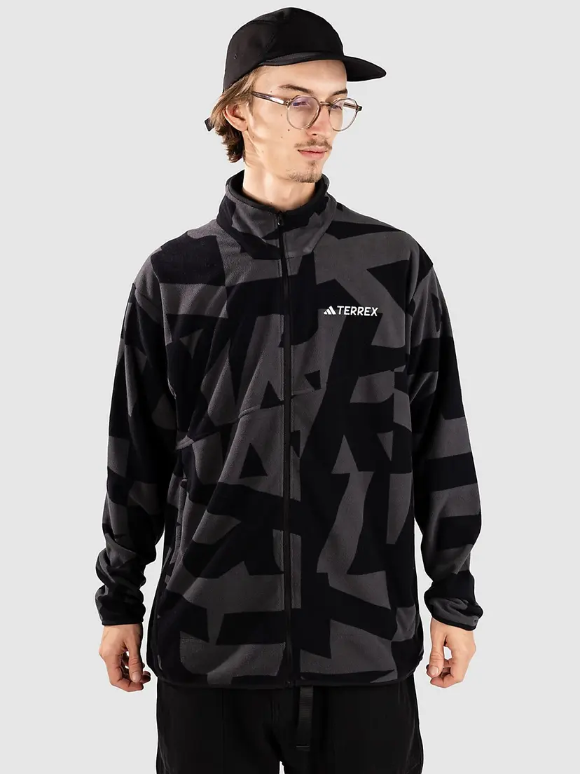 adidas Terrex adidas Terrex Mt Aop Fleecejakke svart