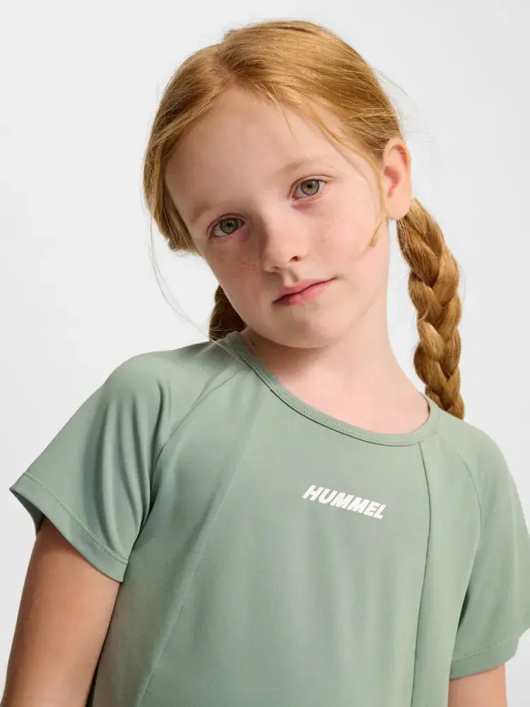 Hummel Barn Hummel - Trening T-skjorte Luna Iceberg Green