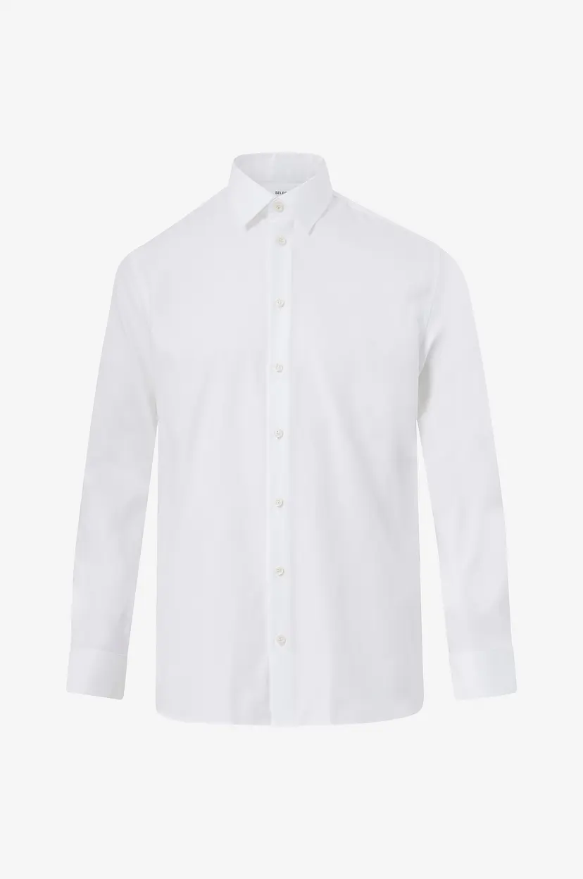 Selected Men Skjorte slhRegethan Shirt LS Classic - Hvit