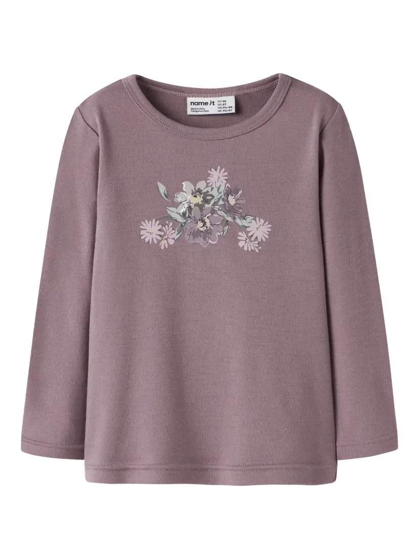 NAME IT Ulltrøye «WILLITUS» Mini Toadstool Blomster