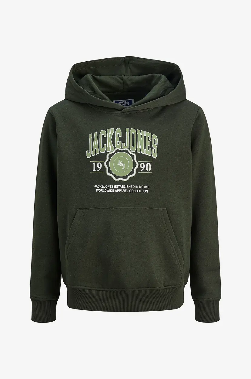 Jack & Jones Junior Hettegenser jjmAko Sweat Jnr - Grønn