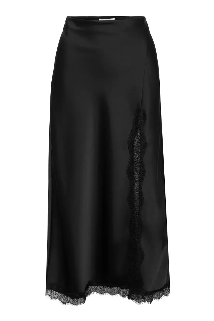 Love Lolina Georgie Midi Skirt Black - XS