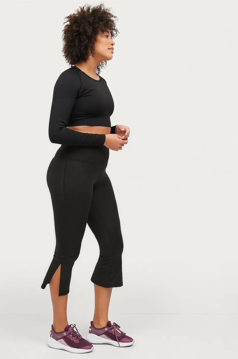 Ellos Collection Treningstights i 7/8-lengde, bootcut - Svart