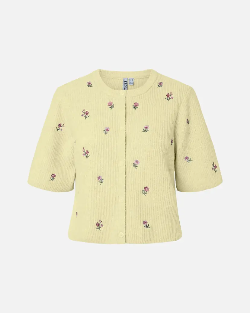 Pieces Strikket Cardigan Silly SS Emb