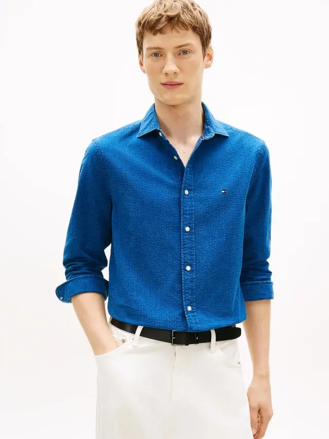 Tommy Hilfiger INDIGO SEERSUCKER SHIRT