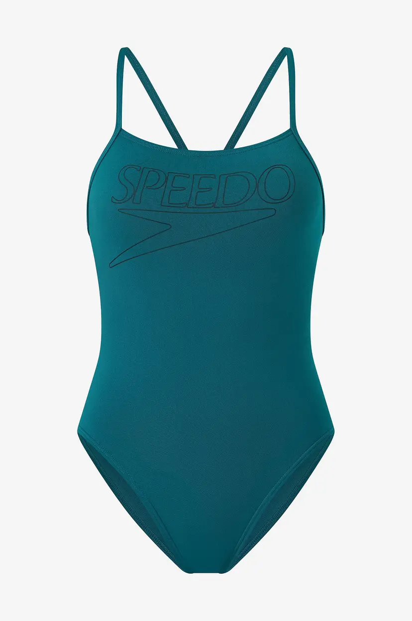 Speedo Badedrakt Endurance+ Logo Thin Strap Swimsuit - Grønn