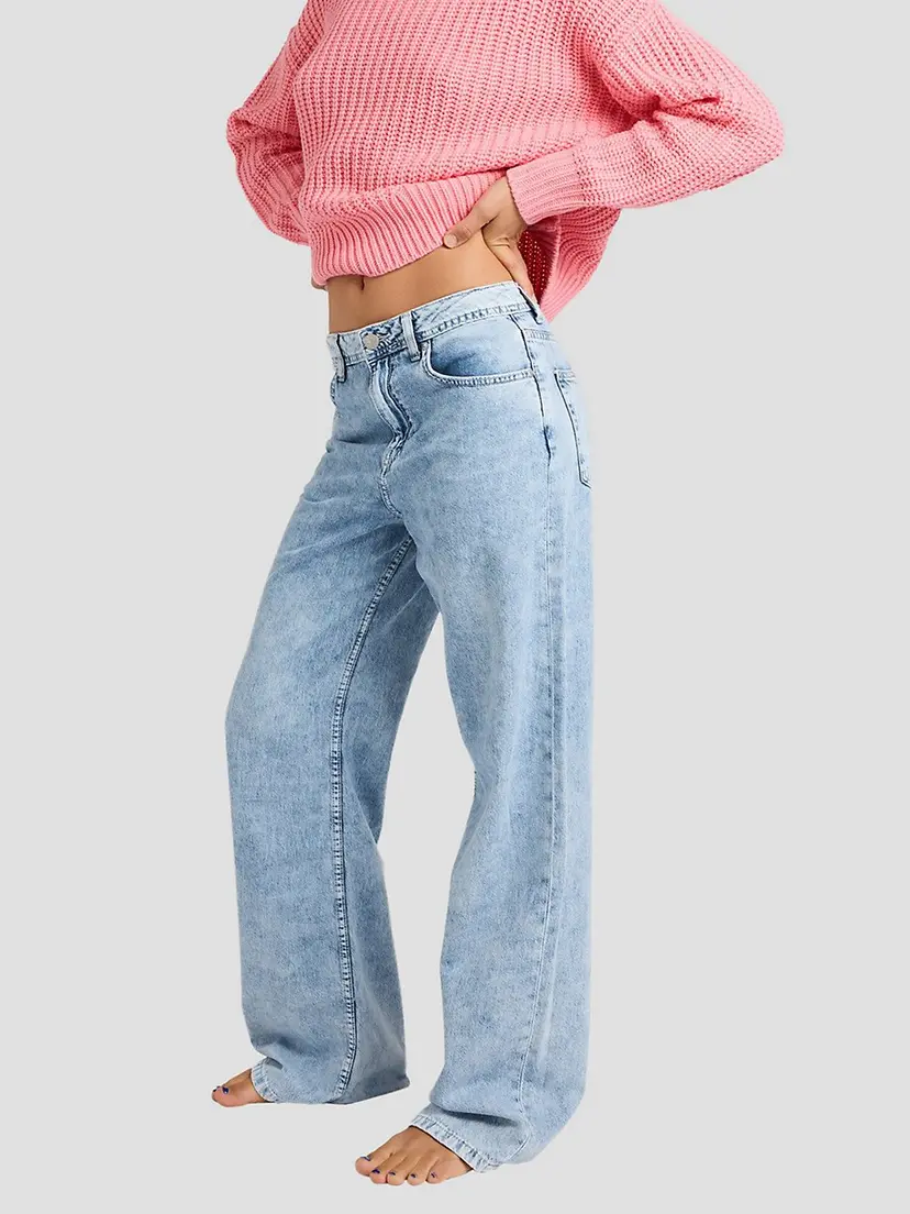 Roxy Roxy Dawn Patrol Mid Sunbleached Jeans blå