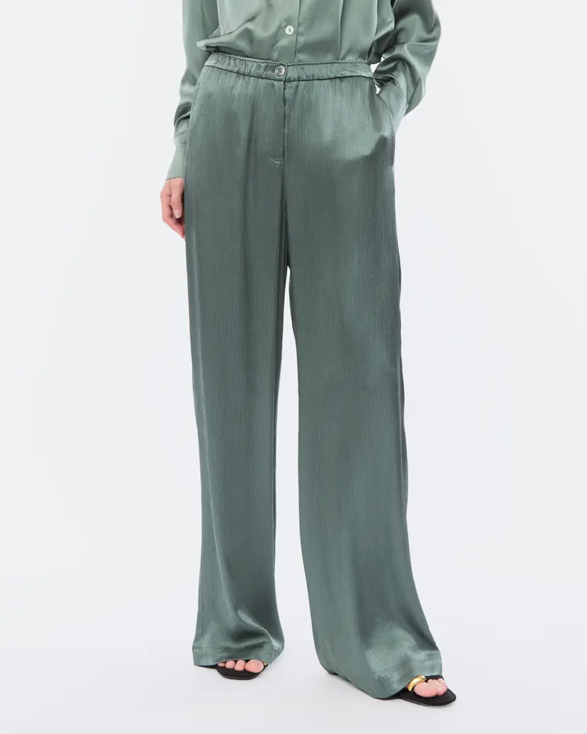Nenette Nenette Elien Green Wide Leg Trousers