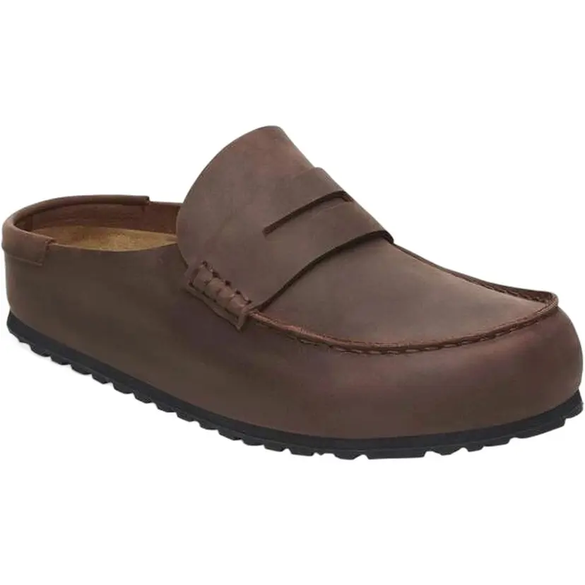 Birkenstock Birkenstock Naples Wrapped Natural Leather Oiled Regular Habanna