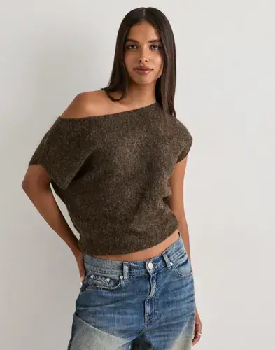 Nelly Nelly - Brun - Slouchy Knit Top