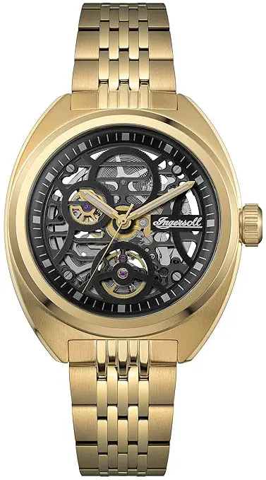 Ingersoll Ingersoll Herreklokke I16902 The Wrangler Sort/Gulltonet stål Ø44 mm