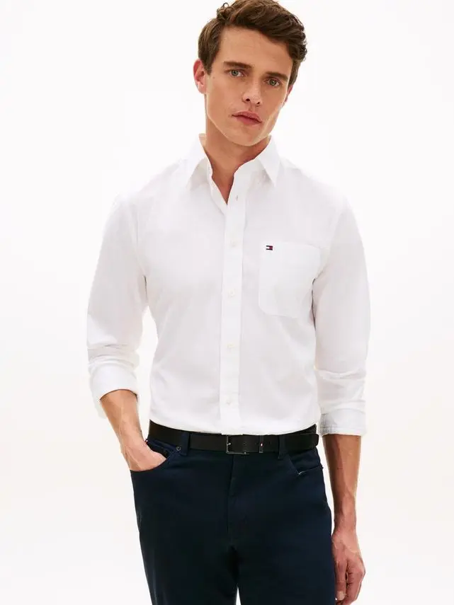 Tommy Hilfiger LIGHT OXFORD SOLID SF SHIRT