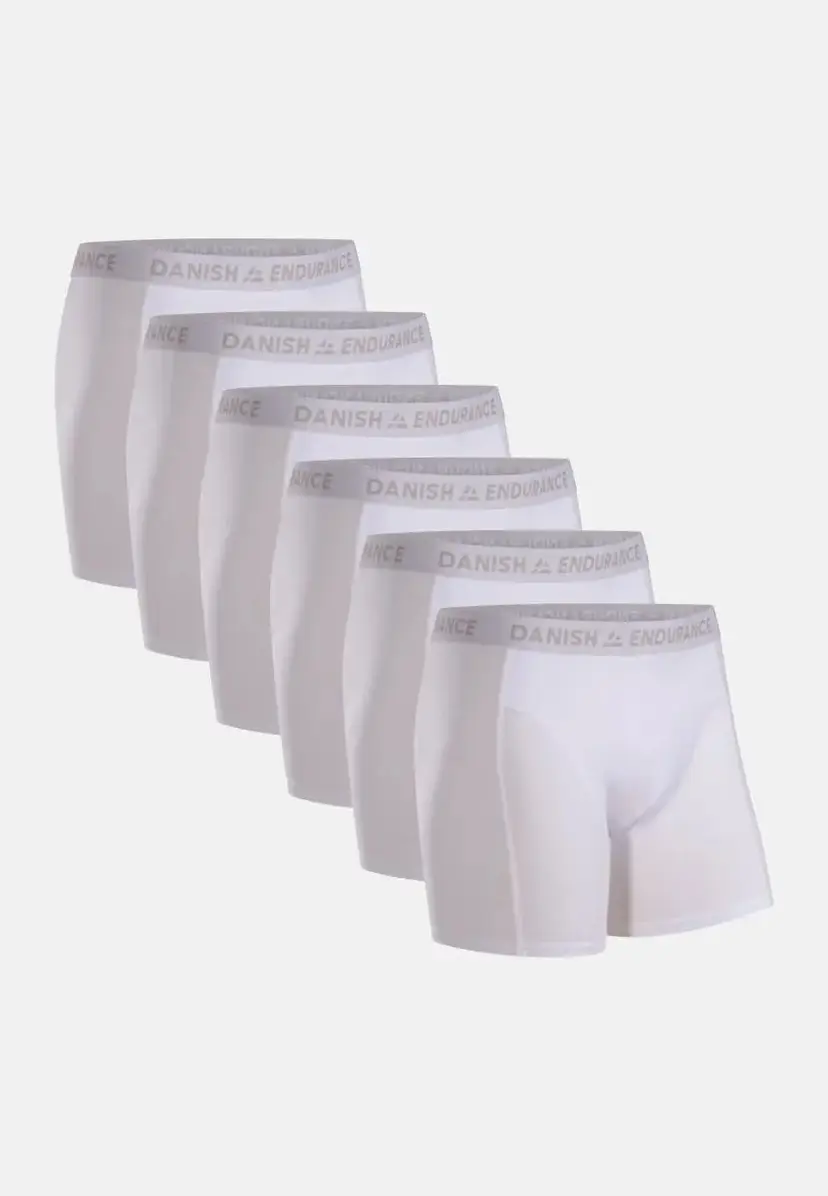 DANISH ENDURANCE DANISH ENDURANCE Klassiske Boxershorter, Hvid, 3XL