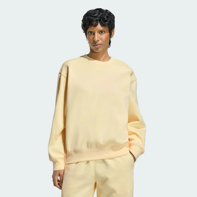 Adidas ESSENTIALS CREW LONG FLEECE OS Genser