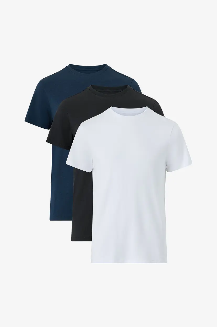 Resteröds T-skjorte Bamboo Tee 3-pack - Flerfarget