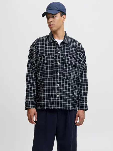 Jack & Jones JPRBLATRAVIS DOBBY L/S OVERSHIRT