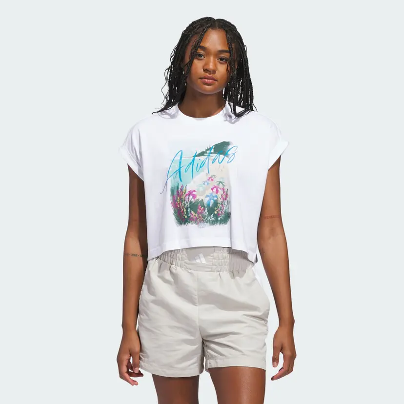 Adidas SUMMER ROMANCE GRAPHIC T-SKJORTE