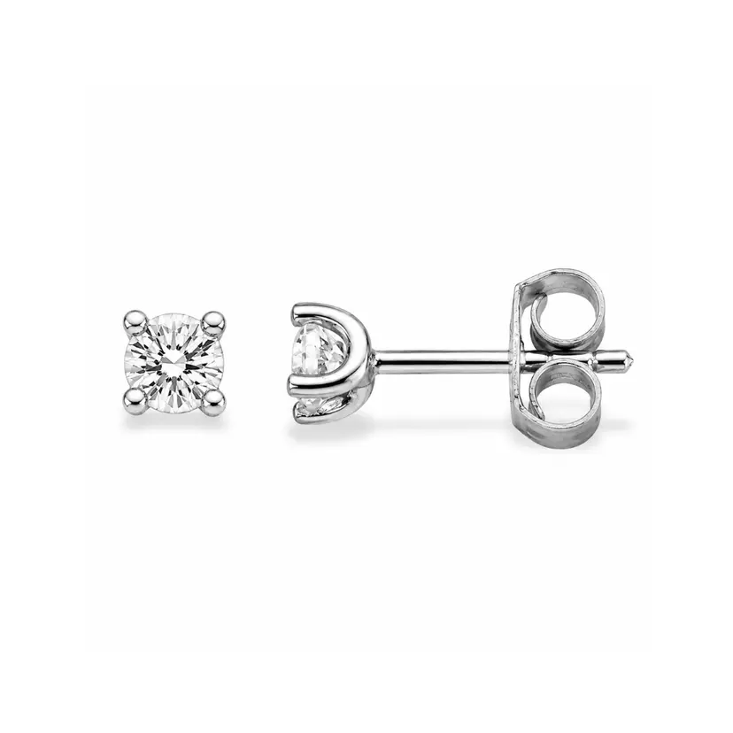 Scrouples Scrouples -  Ørestikker i Sterling Sølv med zirkonia, 3 mm - 139702s