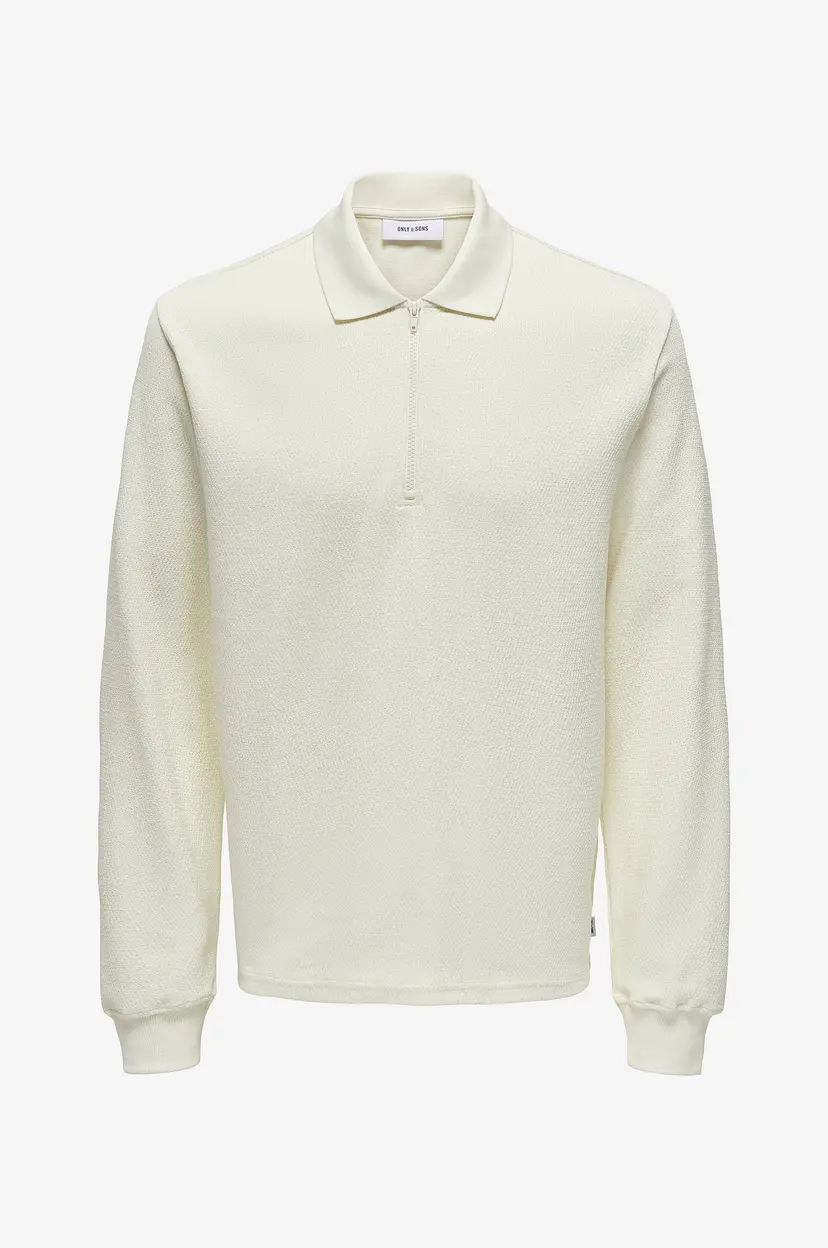 Only & Sons Genser onsTrevor Life Reg LS Polo - Hvit