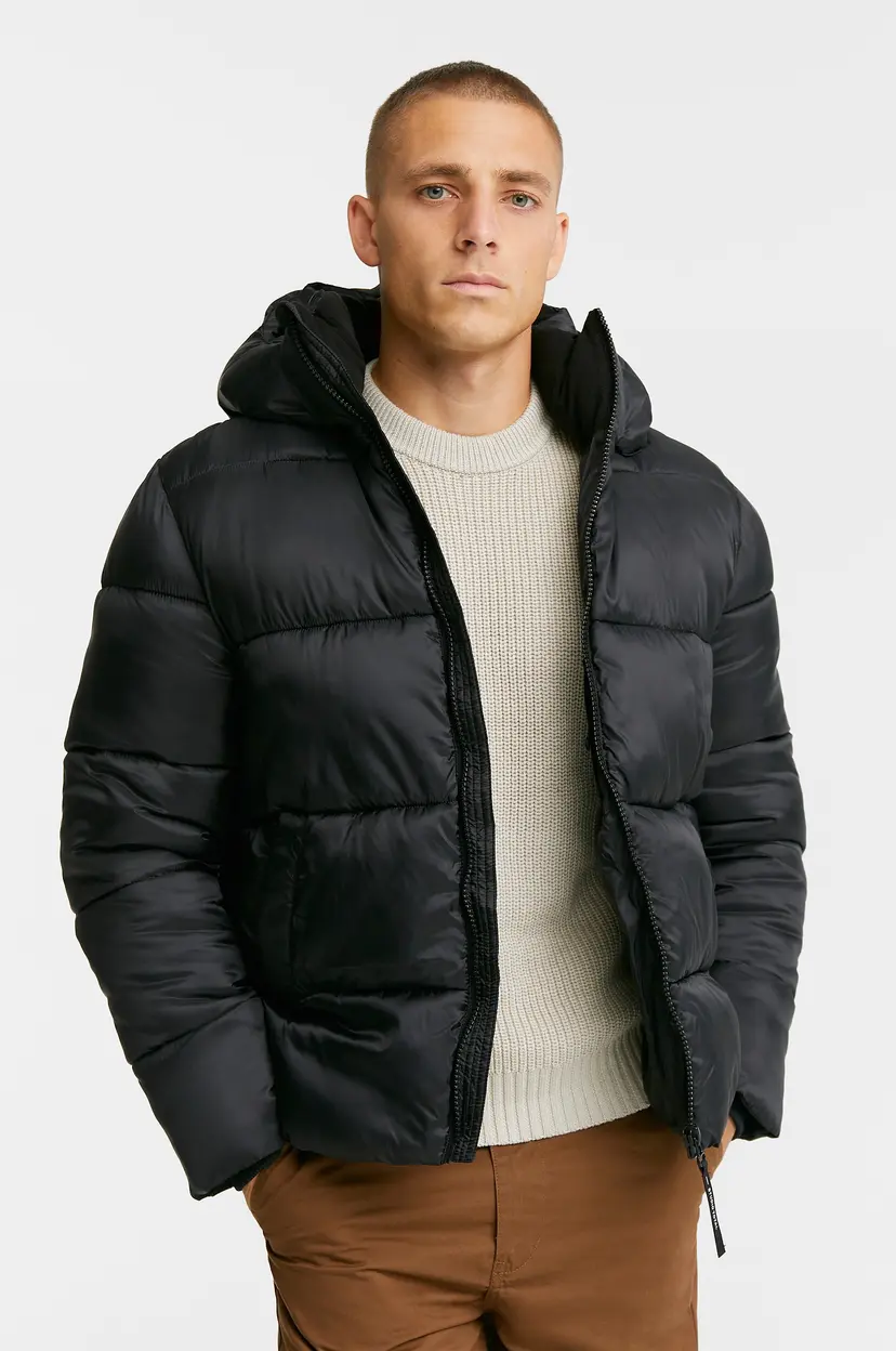 Studio Total Jakke Recycled Puffer Jacket - Svart