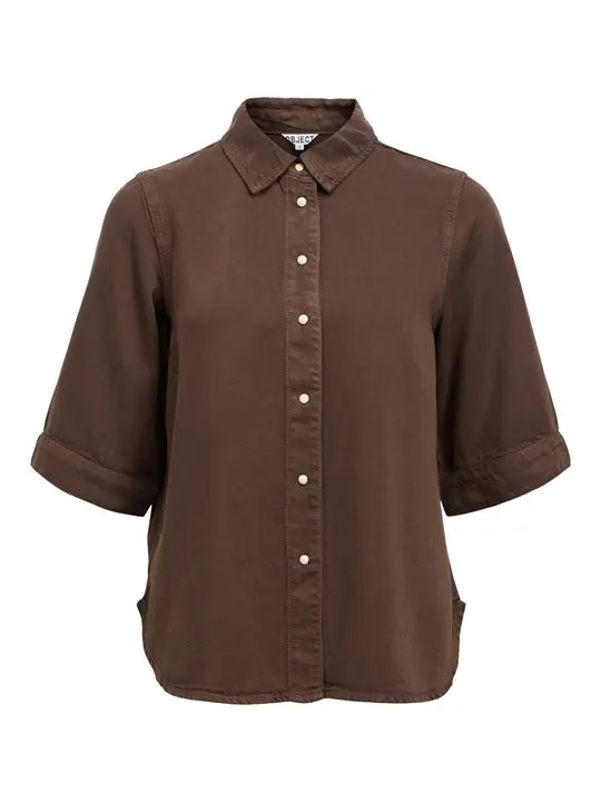 Object Object - Frame 2/4 Denim Top - Seal Brown