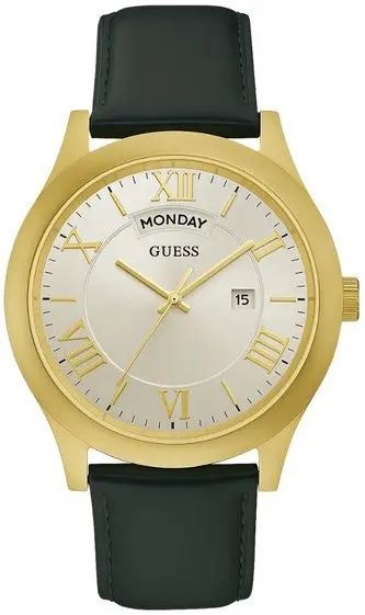 Guess Guess Dameklokke W0792G9 Metropolitan Sølvfarget/Lær Ø44 mm