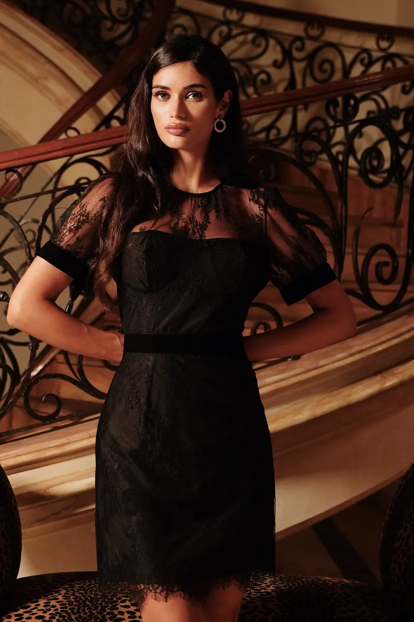 Love Lolina Sam Mini Dress Black - XXS