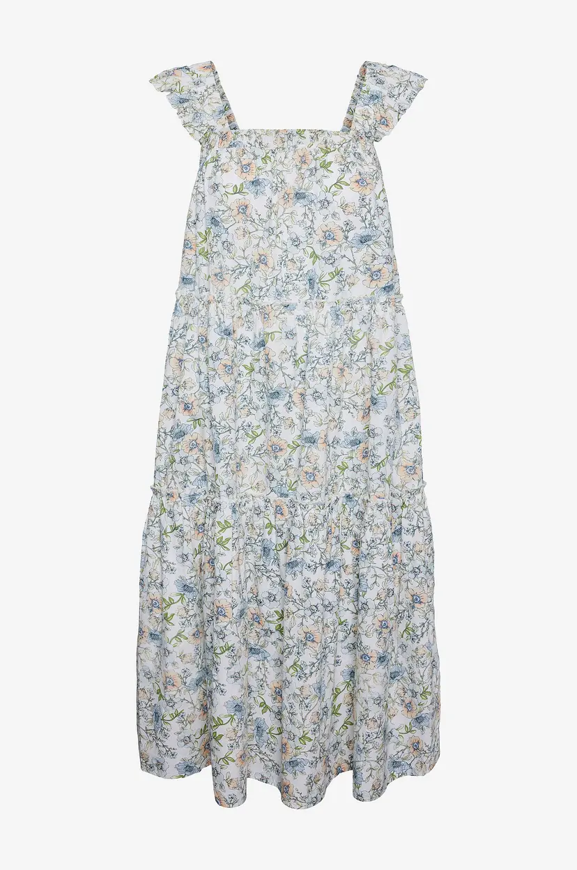 Pieces Kjole pcAmaryl SL Long Dress - Hvit