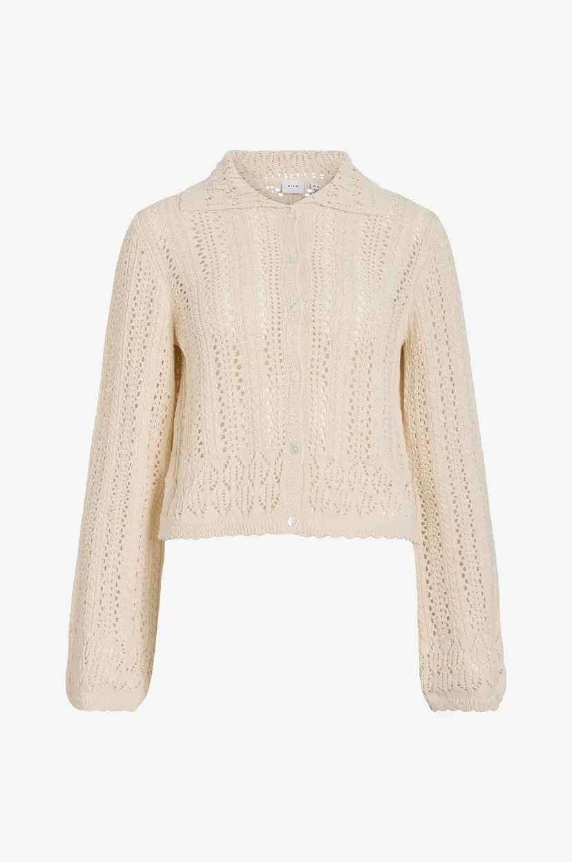 Vila Kardigan viHanne L/S Knit - Beige